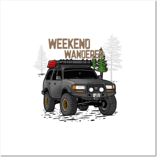 Toyota Land Cruiser Weekend Wanderer - Grey Toyota Land Cruiser for Outdoor Enthusiasts Posters and Art